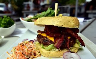 汉堡，小吃，快餐，美食，美味，汉堡，面包卷