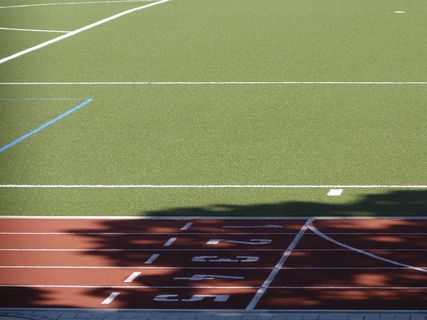 田径摄影，煤渣，起步，体育场，拉什，运动，起步，体育场