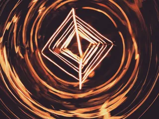 法国, 里昂, 照明, 形状, 特写, 室内, 晚上, 模式