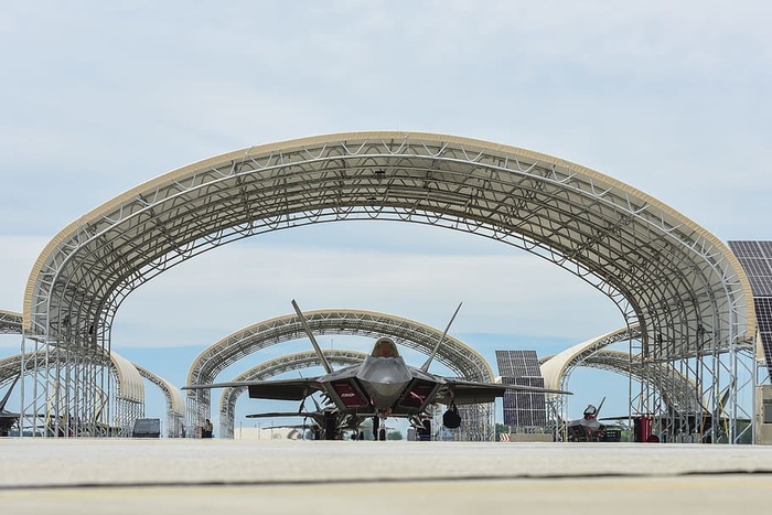 F-22，猛禽，隐形，F-22，猛禽，拱门，运动，天空，人群