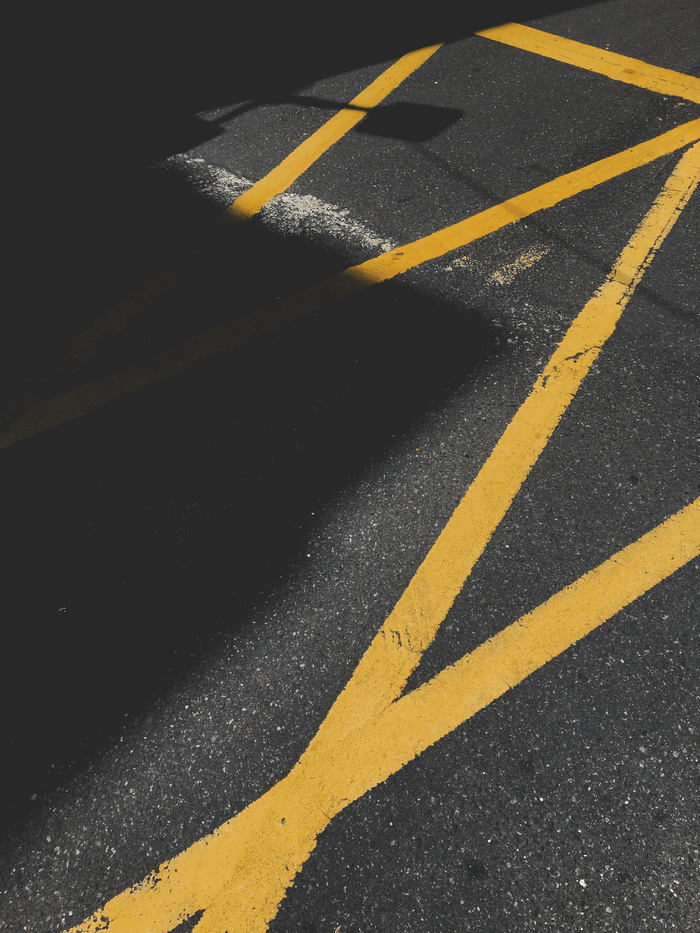 黄车道沥青路