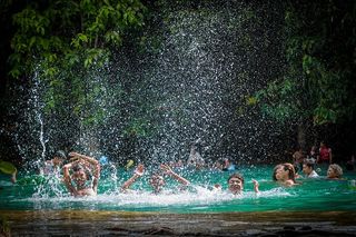 马刀、翡翠池、水、游泳、休闲度假、南部、泰国南部、河流