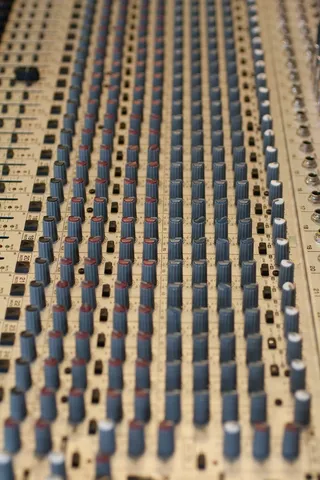 混音器，声音，按钮，广播演播室，电视演播室，全画幅，连续，没有人