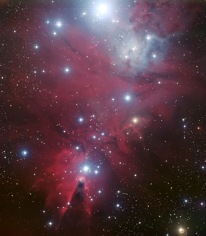 白色，褐红色，星系，数字，墙纸，ngc 2264，暗星云，锥形星云