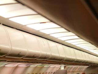 飞机，存储，空间，内部，存储空间，行李，行李箱，积载