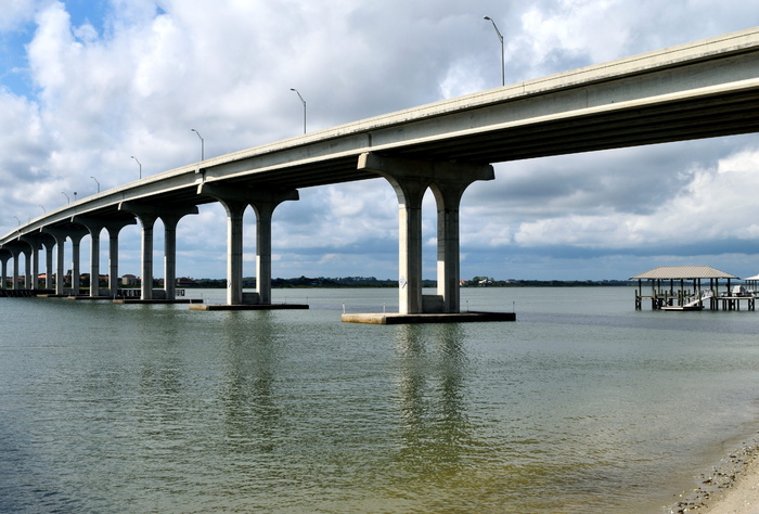 桥梁跨度，河流，结构，建筑，佛罗里达州维拉诺海滩，桥梁，跨度