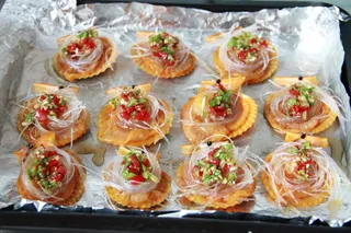 扇贝，烤，摇摆，烤扇贝，食品和饮料，食品，新鲜度，海鲜