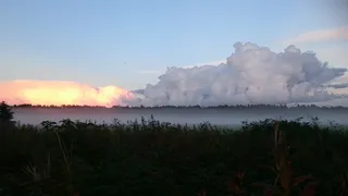 日落，天空，雾，风景，风景-自然，自然之美，宁静，宁静的景色