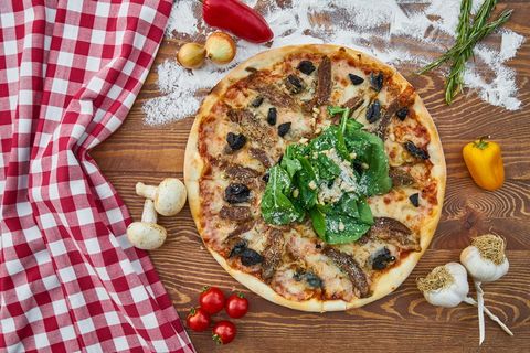 披萨，配料，桌子，面团，热，意大利，意大利，地中海