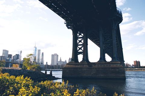 美国，纽约，dumbo，曼哈顿，river，dom tower，布鲁克林，阳光明媚