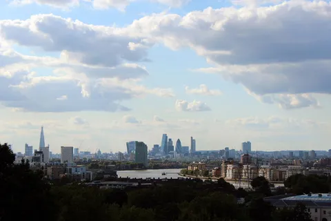 城市，伦敦，视图，概述，天空，云，天际线，英格兰