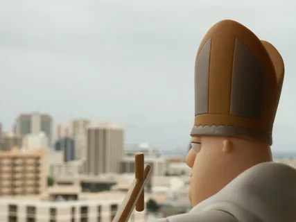 檀香山，美国，卡通，教皇，模型，玩具，夏威夷，建筑