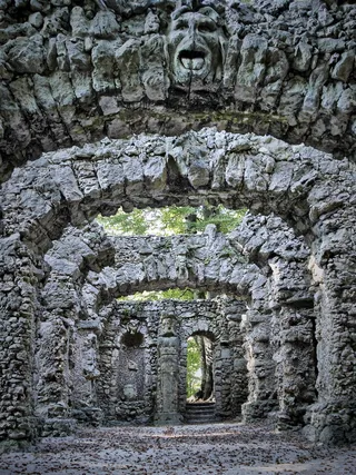 岩石花园, sanspareil, wonsees, 上弗兰肯, 巴伐利亚, 拜罗伊特, 法兰克瑞士, 石材