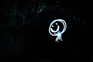 笑脸、人、人、家伙、光明、黑暗、夜晚、天空