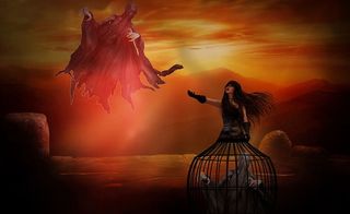 恶魔，幻想，幽灵，邪恶，恐怖，黑暗，万圣节，英语