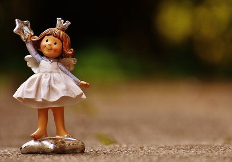 聚焦，照片，女孩，陶瓷，雕像，舒岑格尔陈，天使，人物