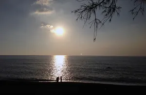 *、屏东、垦丁、海滩、日落、大海、剪影、自然