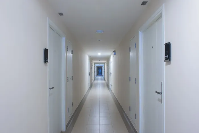 公寓, 通路, 走廊, 月亮, 构建, 商场, 室内, 入口