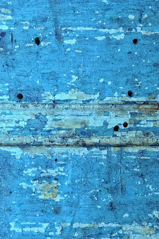 蓝色表面、木材、铁、颜色、纹理、锈迹、阴影、油漆