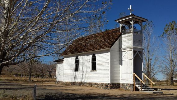 教堂，白色，宗教，建筑，蓝色，天空，宗教，基督教