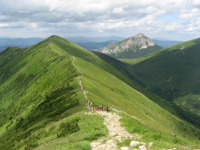 山脊后，徒步旅行，小径，山脊，小山，报告，山脉，流浪者