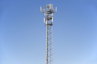 天空，科技，高，塔，天线，蓝天，手机塔，电子