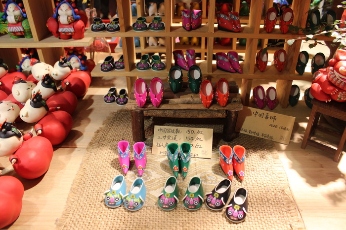 街头摄影，超轻粘土，艺术，可爱，鞋子，彩色鞋子，纪念品，纪念品商店