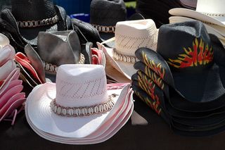 各色牛仔帽，黑色，纺织品，待售，牛仔帽，乡村，西部，帽子