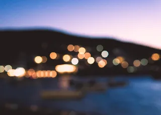 希腊, 城市, kithnos, 工厂, 建设, 炼油厂, 散景, 模糊