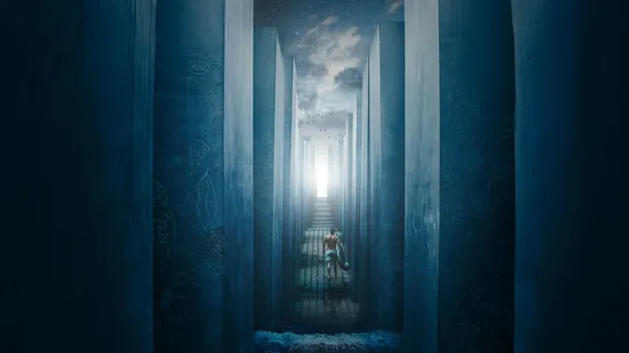 游泳池，涂鸦，人，海岸，前景，混凝土，峡谷的墙壁