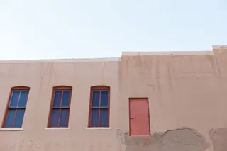 建筑，橙色，窗户，建筑，博蒙特，德克萨斯州，门，危险