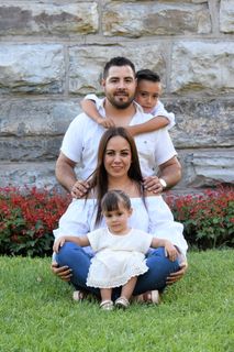 家庭，爱，孩子，结合，户外，欢乐，幸福，童年