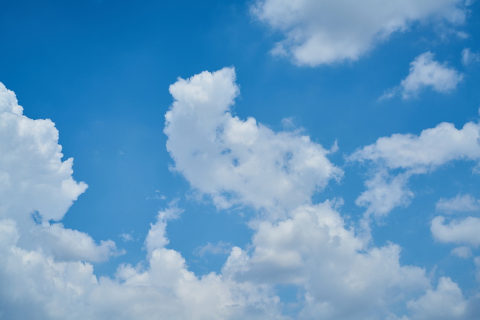 晴朗，天空，云，云，天空，白色，风景，夏天