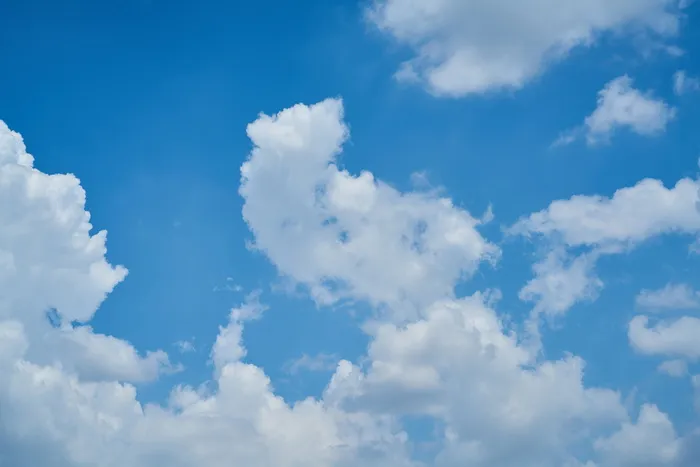 晴朗，天空，云，云，天空，白色，风景，夏天
