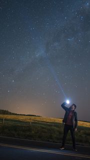 巴西，*圣经学院，星星，天空，手电筒，夜晚，恒星空间，天文学