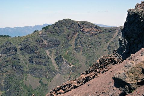 维苏威火山、蒙特索玛火山、那不勒斯、坎帕尼亚、意大利、火山、喷发、旅游