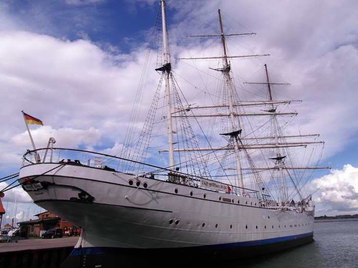 Gorch Fock，Stralsund，船舶，帆船，帆，桅杆，训练，训练船