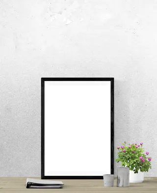 海报、模型、墙、室内、逼真、室内、模拟、装饰