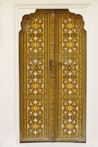 装饰，复古，风格，纹理，图案，结构，木材，金色