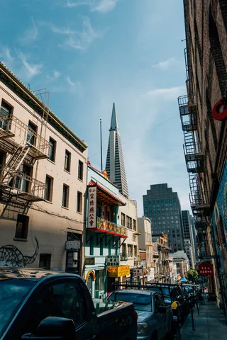 美国, 旧金山, 走, 唐人街, 亚洲, 旧金山, 摩天大楼, 窗口