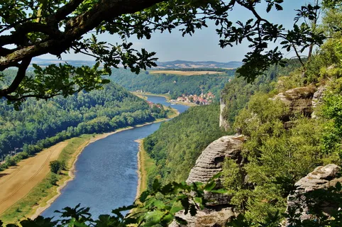砂岩、岩石、服务、德国、易北河、树林、河岸、河流 砂岩、岩石、服务、德国、易北河、树林、河岸、河流