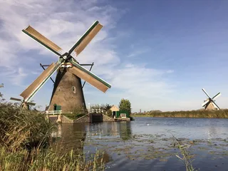 荷兰kinderdijk，风车，涡轮机，风力涡轮机，环境保护，燃料和发电，可再生能源