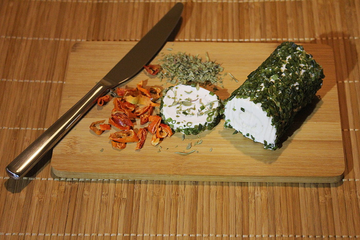 香草，山羊奶酪，奶油奶酪，奶酪制剂，日本食品，室内，海鲜，寿司