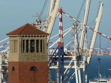 南非,伊丽莎白港,城市,东开普省,港口城市,塔楼,港口,起重机 南非,伊丽莎白港,城市,东开普省,港口城市,塔楼,港口,起重机