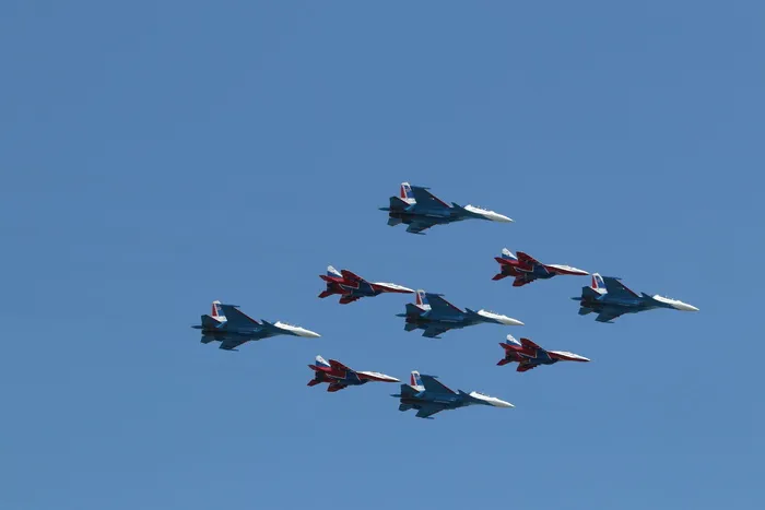 古巴、钻石、航空、舰队、俄罗斯、莫斯科、游行、俄罗斯