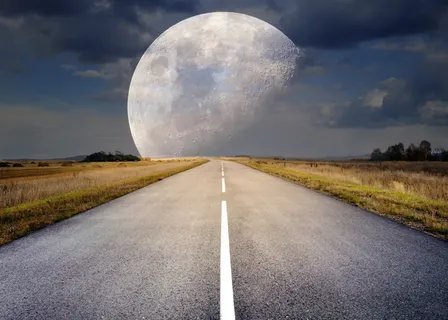 道路,草地,前面,月亮,数字,壁纸,满月,月光 道路,草地,前面,月亮,数字,壁纸,满月,月光
