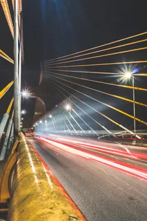 道路、灯光、夜晚、黑暗、模糊、桥梁、夜晚、高速公路 道路、灯光、夜晚、黑暗、模糊、桥梁、夜晚、高速公路