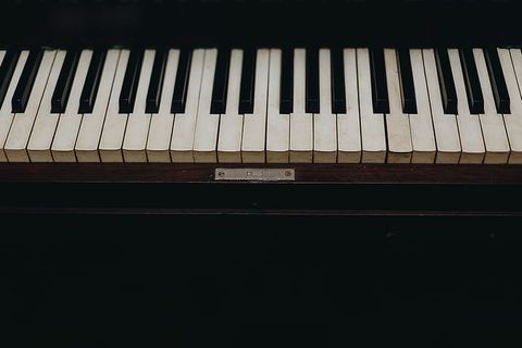 钢琴琴键照片
