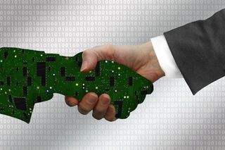 数字化、握手、握手、行业、行业4、网络、网络、点