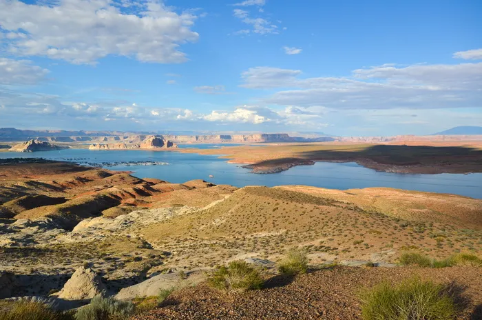 美国，美国，鲍威尔湖，瓦赫韦普俯瞰，亚利桑那州，西南，景观，湖泊